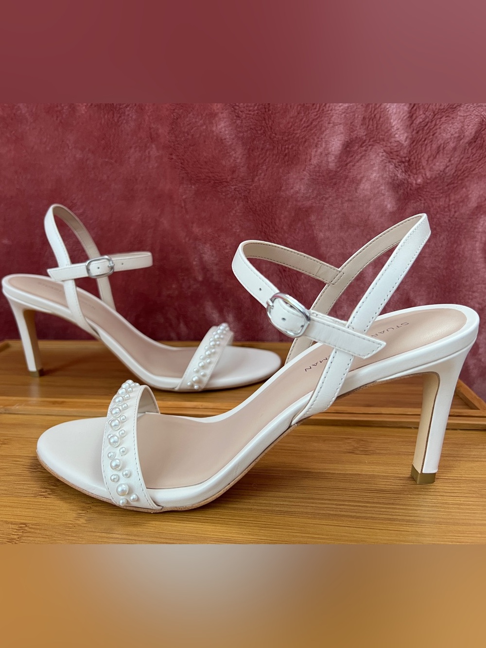 Stuart Weitzman Ivory Pearl Heels